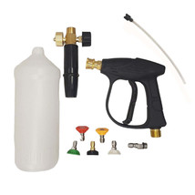 Proven Part 1/4In Pressure Washer Gun Car Wash Lance With Foam Bottle And Tips - £26.90 GBP
