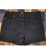 Terra &amp; Sky ~ Women&#39;s Size 22W ~ Black ~ Denim ~ Cotton Blend Shorts (3) - $30.00