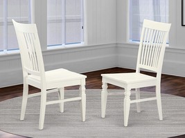 Two Dining Chairs From East West Furniture&#39;S Weston Collection Feature A Solid - £143.07 GBP