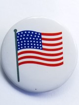 4th of July American Flag Novelty Mini Button Pin