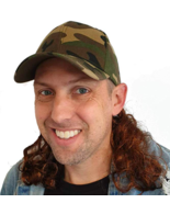 USA Camo Mullet Hat with Attached Brown Hair Wig for an All American Cam... - £11.76 GBP