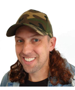 USA Camo Mullet Hat with Attached Brown Hair Wig for an All American Cam... - €12,89 EUR