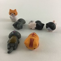 Cute Lucky Cat Miniature Figurines 6pc Lot Fairy Garden DIY Dollhouse Crafts - $14.80