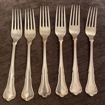 6!  Anne Marie Gense Dinner Forks Frigast Silverplate Denmark - £38.87 GBP