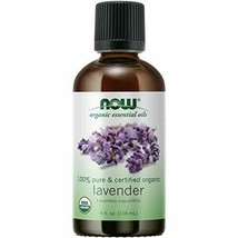 NOW Essential Oils, Organic Lavender Oil, Soothing Aromatherapy Scent, Steam ... - £59.67 GBP