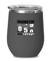 Wine Tumbler Stainless Steel Insulated  Funny Oldometer 50 Years Old Birthday  - £19.89 GBP