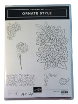 Stampin' Up 152572 Ornate Style 6-Pc Stamp Set Rubber - £6.48 GBP
