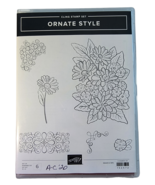 Stampin&#39; Up 152572  ORNATE STYLE 6-Pc Stamp Set Rubber - £6.51 GBP