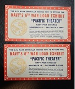 Vintage 1944 Navys 6th War Loan Exhibit PACIFIC Theater Navy Pier Chicag... - €42,27 EUR