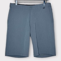 TRAVIS MATHEW gray flat front shorts w/elastic panels at waist size 32 - £29.68 GBP