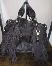 Seven For All Mankind Black Leather Shoulder Bag Western - $65.00