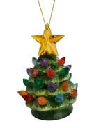 Mr. Christmas Nostalgic Green Ceramic Christmas Tree Ornament 4&quot; - $301.77 MXN