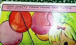 Whitman 1963 Tiny Chatty Twins Frame-Tray Puzzle #4464 by Mattel image 2