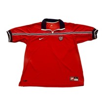 Vintage Nike 1998 US Soccer National Team USMNT Red Away Soccer Jersey Kit Large - £64.13 GBP