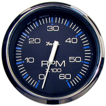 Faria Chesapeake Black 4&quot; Tachometer - 6000 RPM (Gas) (Inboard  I/O) [33710] - £76.89 GBP