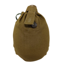 Vintage Soviet Russian Army Water Aluminum Flask Canteen Bottle Belt Cas... - $39.77 CAD