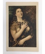 Firenze Italy Art Museum Painting Masterpieces 1930s Card Magdalene Titian - $15.00