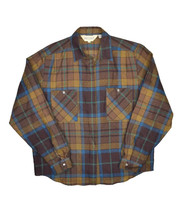 Vintage Daniel Caron 100% Wool Shirt Womens M 10 Plaid Long Sleeve Light... - $28.74