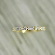 1.2CT  Lab Created VVS1 Diamond Women&#39;s Wedding Band Ring 14K Yellow Gol... - £102.92 GBP