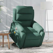 Stand up Massage Recliner Chair Dark Green Velvet - Comfortable, Stylish - $456.99