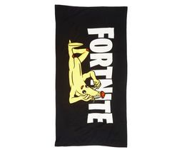 NEW Fortnite Peely Beach Pool Swimming Towel 28 x 58 inches terry fabric black - £9.19 GBP