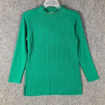Designers Original Sweater Women&#39;s Medium Luxelon Green Knit 100% Acrylic M - $25.11 CAD