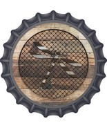 Corrugated Dragonfly on Wood Novelty Metal Bottle Cap BC-1032 - €18,73 EUR