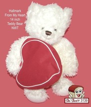 2003 Hallmark From My Heart Teddy Bear NWT 14 inch Soft Plush Toy Valentine - £13.54 GBP