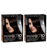 2-Pack New Clairol Nice N&#39; Easy Perfect 10 Hair Coloring Tools, 3 Darkes... - $46.63 CAD