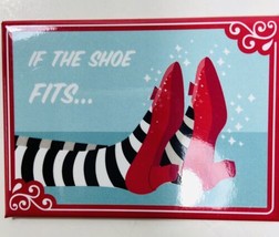 Fridge Fun Refrigerator Magnet Wizard Of Oz  If the Shoe Fits,,,,Red Black White - £6.45 GBP
