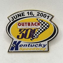 2001 Outback 300 Sparta Kentucky Speedway Race NASCAR Racing Enamel Hat Pin - £6.34 GBP