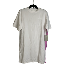 DKNY Sport T-Shirt Size Small White With Black &amp; Pink Piping Womens SS Pullover - £15.81 GBP