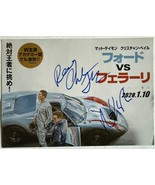 Christian Bale &amp; Matt Damon Autographed Signed Japanese &quot;Ford vs. Ferrar... - €129,81 EUR