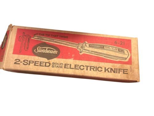 Vintage Sunbeam Electric 2 Speed Knife. 6-21 - $9.04