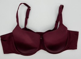 Savage X Fenty Bra Lightly Lined Underwire Stretch Burgundy Maroon Women... - $17.63