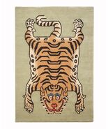 Hand-Tufted Sage Green Tiger Wool Rug – 8x10 - 9x12 - 10x14 -12x15 - $439.00+