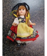 Vintage 1972 Vogue 8&quot; Ginny Doll #1841 Scandinavian Embroidered Clothing - $34.32 CAD