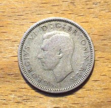 1939 Silver Sixpence - Great Britain - 50% Silver - .0838 Oz. - £6.25 GBP