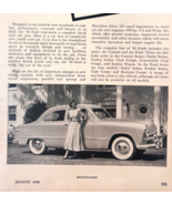 1949 Ford Custom Series Advertisement Automobilia Car Of The Year F15U1 - $468.48 MXN