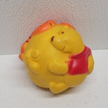 Vintage 1978 Shelcore Pooh Bear Tigger Rubber Ball Disney Baby Squeak Toy - $20.03 CAD