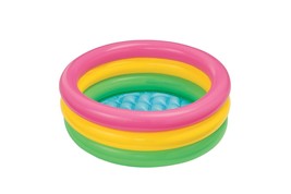 Intex 58924EP 34in x 10in Sunset Glow Soft Inflatable Baby Swimming Pool - £29.75 GBP