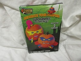 NEW Pumpkin Masters Decorate Your Pumpkin Super Heroes Decorating Kit - £11.98 GBP