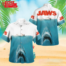 Shark Jaws Shirt Jaws Movie Casual Summer Beach Hawaiian Shirt - £8.15 GBP+