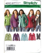 Simplicity Pattern 4032 Jackets Vest Misses Szs 16 - 24 Uncut - $5.00