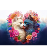  VALENTINE CATS Clip Art 100 IMAGE Digital Download Bundle VOL 2 - $2.99
