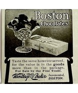 1906 Boston Chocolates Winthrop Baker Advertisement Candy Ephemera 3.25 ... - $28.09 CAD