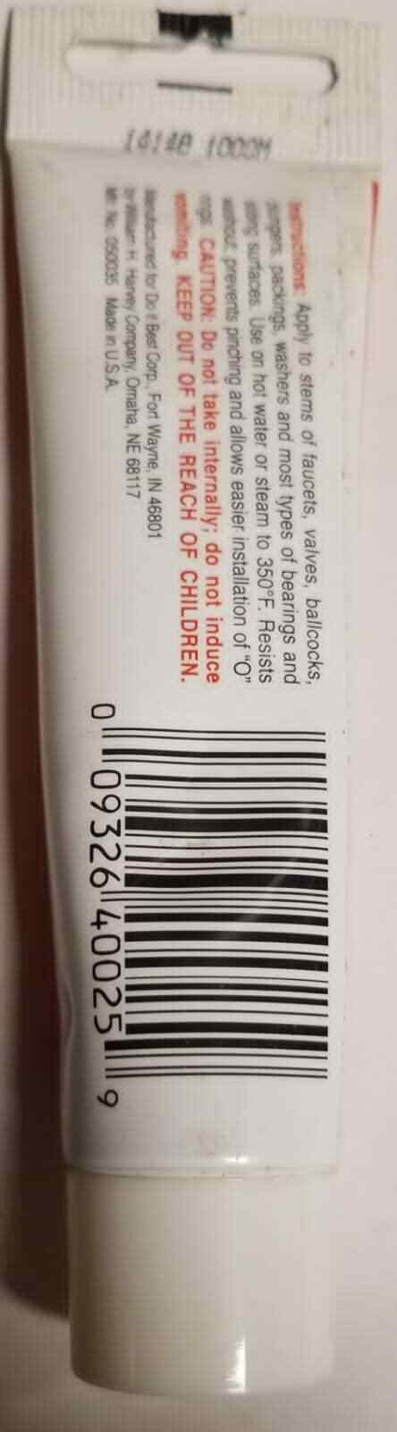 Do it Faucet And Valve Grease Resists High Temperature  (LOC 404-CR-8) Item image 2