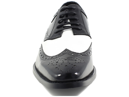 Stacy Adams Tinsley Wingtip Oxford Men's Shoes Black White Lace Up 25092-111 image 7