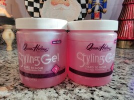 Lot of 2 Queen Helene Styling Gel Hard To Hold Firm Level 7 - 16 oz - £30.58 GBP