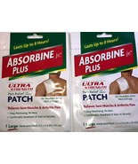 SHIP N 24HR-2pk Absorbine Jr. Plus Ultra Strength Pain Relief Patch-5 1/... - $39.48